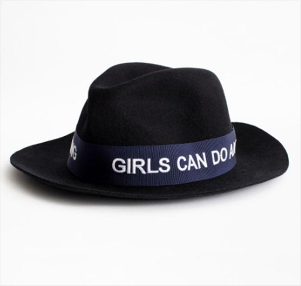 Sombrero con mensaje feminista
