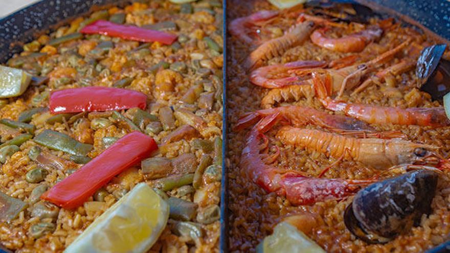 El restaurante ofrece una gran selección de arroces de la zona