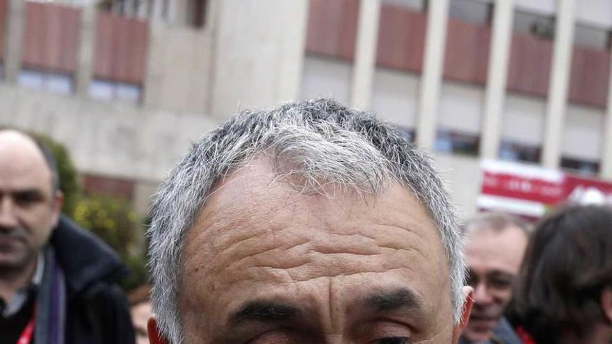 José María Álvarez, durante un receso del congreso de UGT.