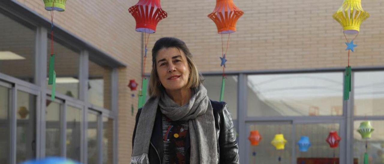 La astrofísica Casiana Muñoz, en el instituto cordobés que lleva su nombre.