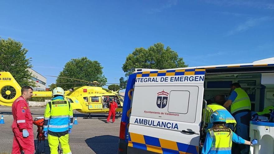 Un niño de 2 años, muy grave tras ser atropellado con su padre en un paso de peatones de Madrid