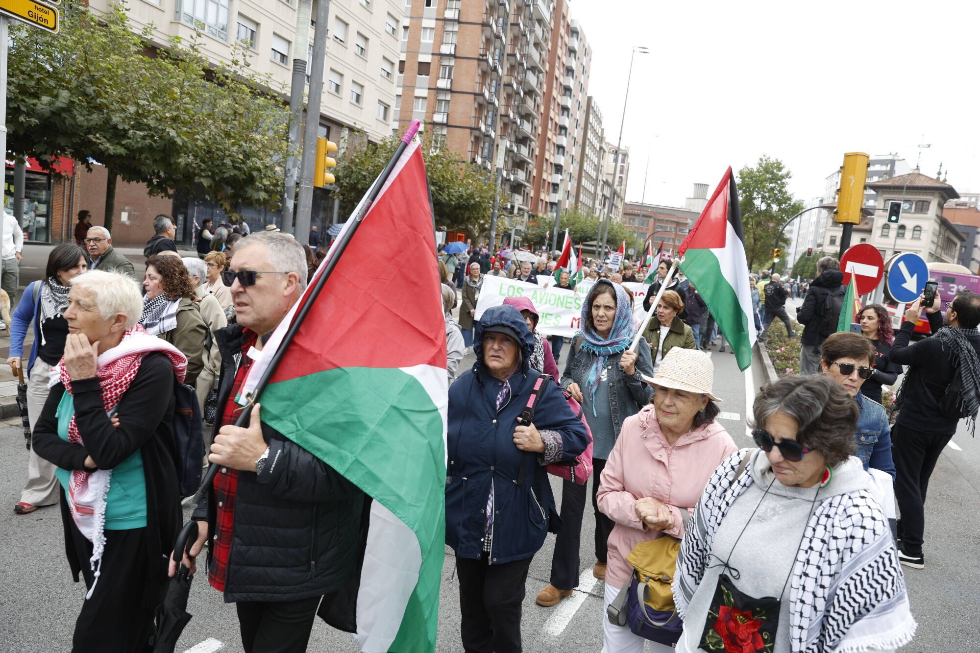 Manifestación a favor de Palestina.