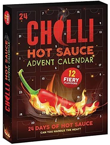 Calendario de adviento de salsas picantes