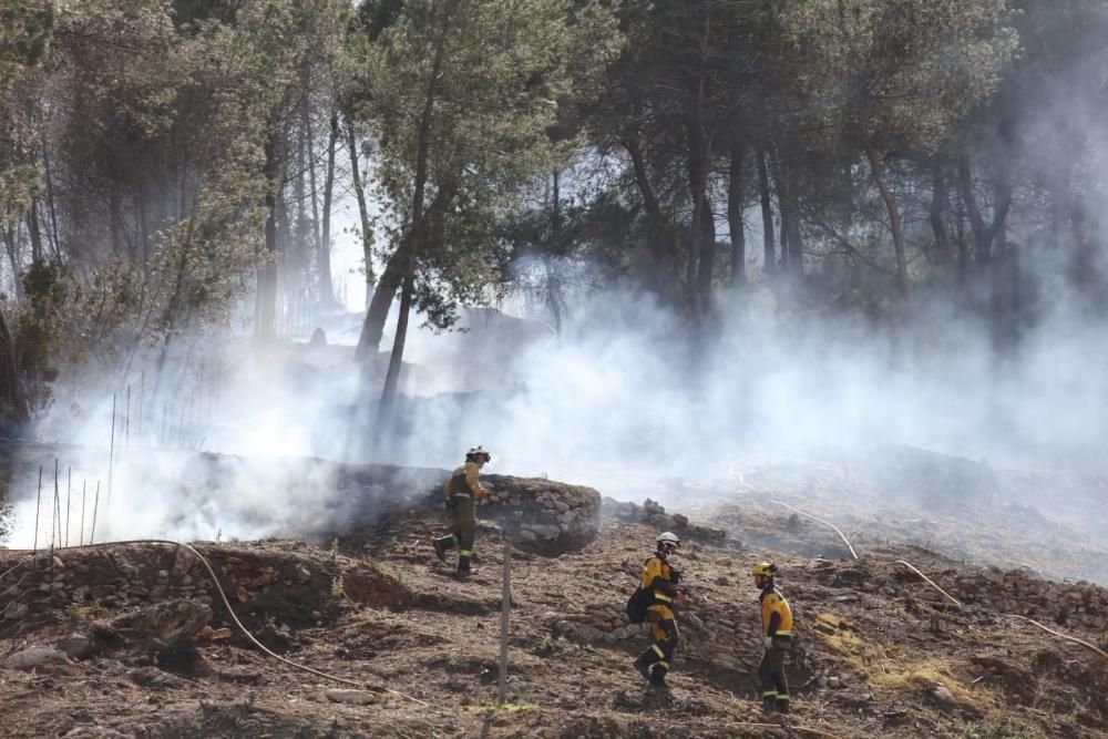 Incendio forestal en Sant Antoni