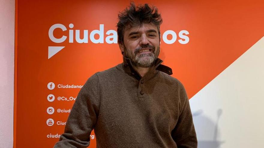 Luis Fanjul, en la sede de Ciudadanos.