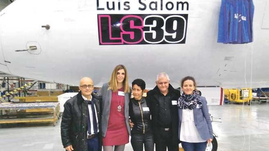 Richard Clark, Isabel Ximelis, María Antonia Horrach, José Luis Salom y Virginia Cursach, ayer.