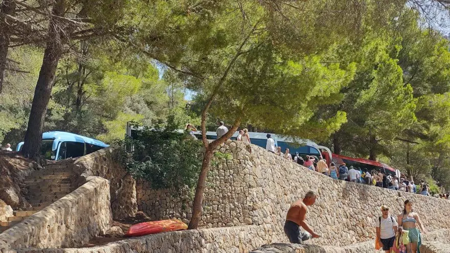 "En Cala Tuent mandan los turistas": el GOB denuncia la masificación turística por "mar y tierra" de la zona