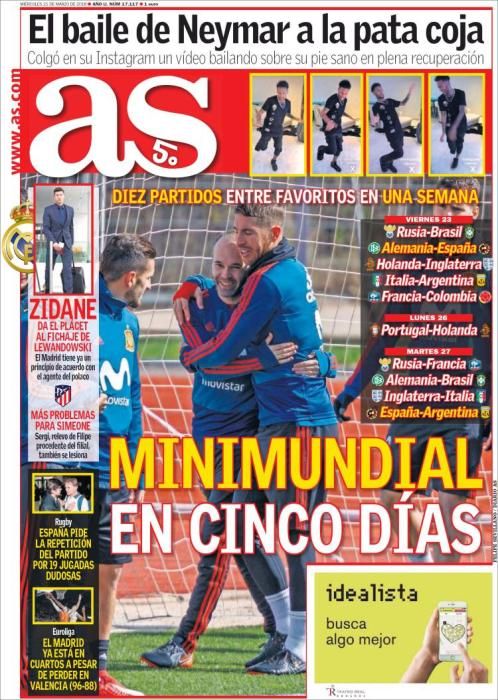 Portadas deportivas del miércoles 21 de marzo