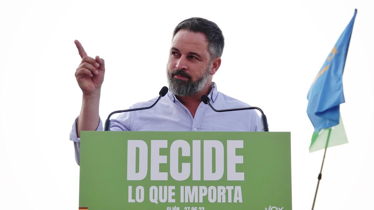 El presidente de Vox, Santiago Abascal