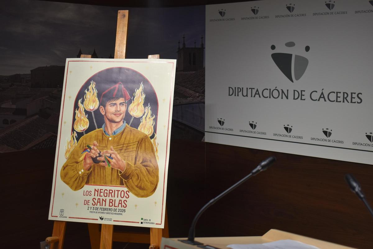 Fotogalería | Los Negritos de Montehermoso se presentan en la Diputación de Cáceres