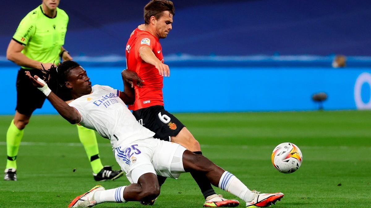 Aleix Febas, durante un partido con el Mallorca