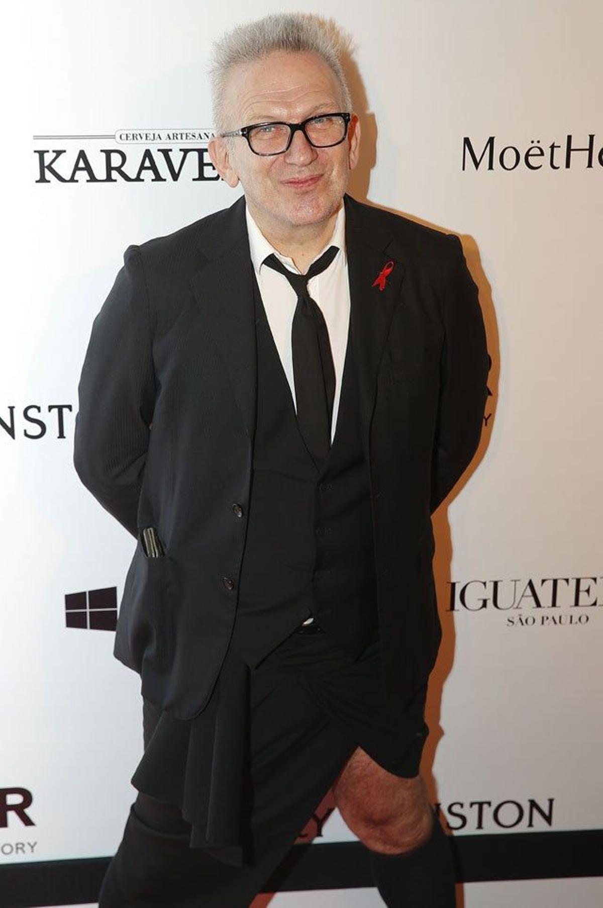 Jean Paul Gaultier en la gala amFAR 2015 de Sao Paulo