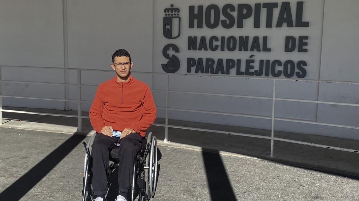 Diego en el Hospital de Parapléjicos de Toledo el pasado noviembre.