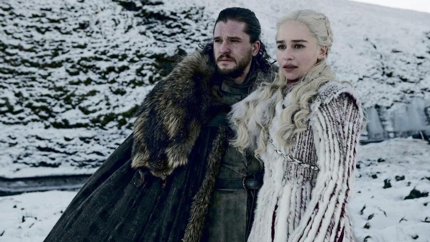 Jon Snow y Daenerys Targaryen en &#039;Juego de tronos&#039;.