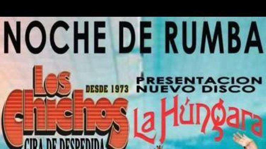 Cartel del concierto de Los Chichos en el Auditorio Ruta de la Plata.