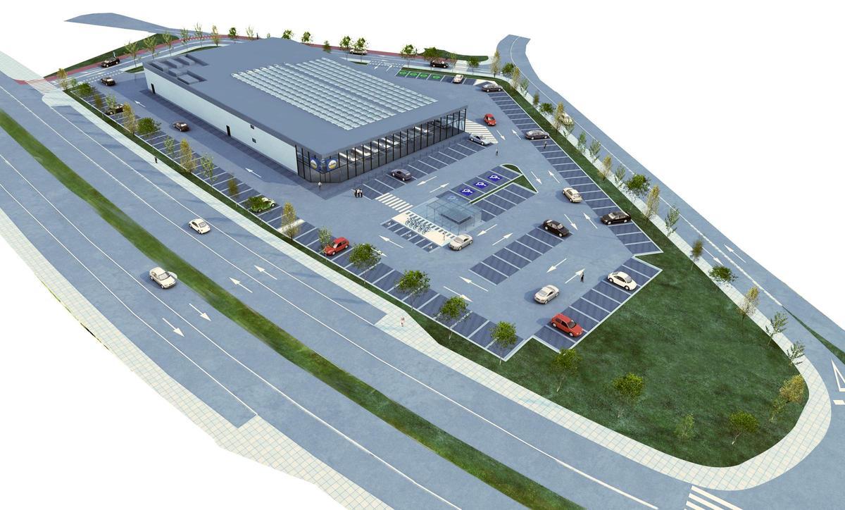 Recreación nuevo Lidl.