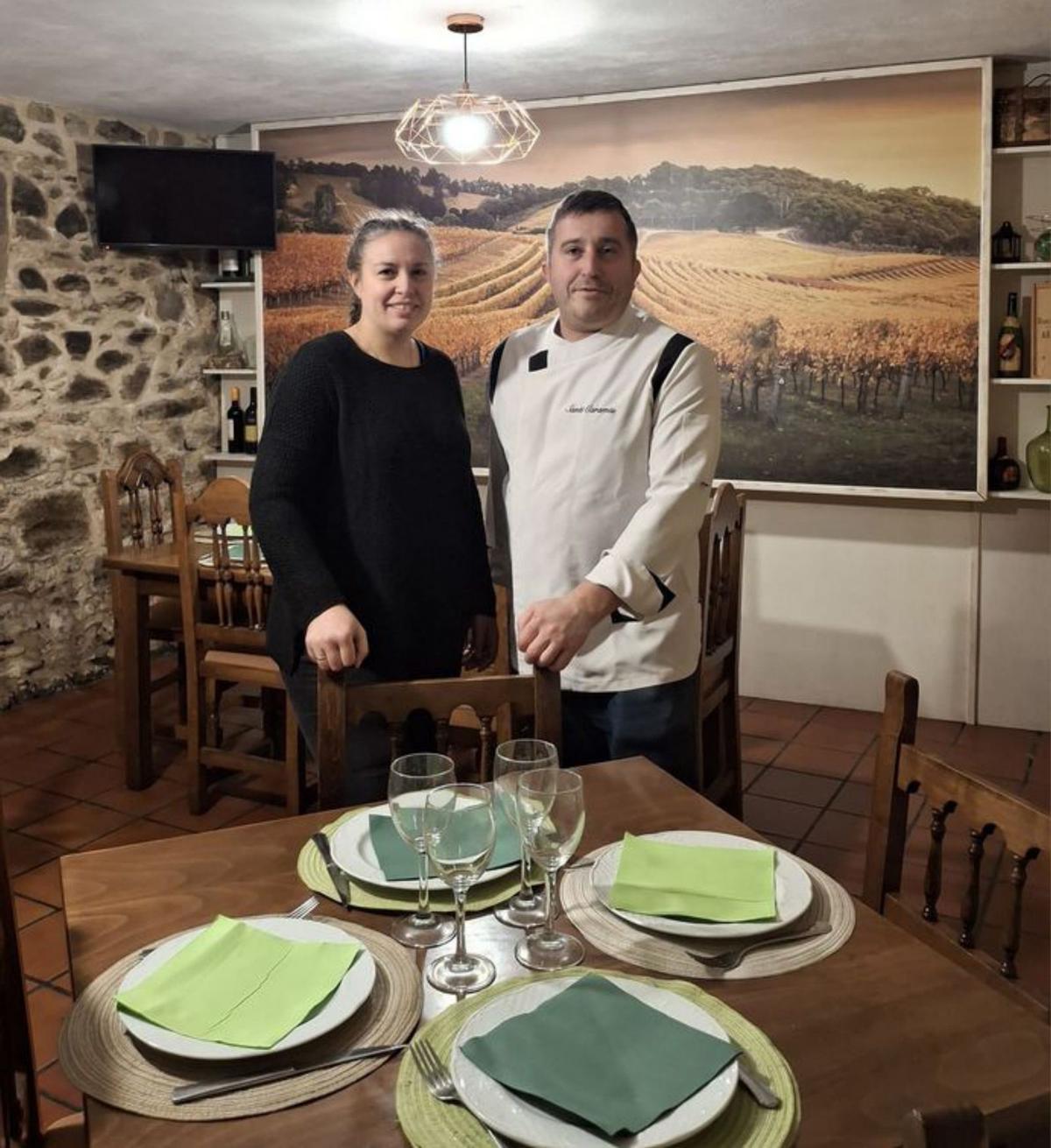 Maite Iglesias e Santiago Caramés, no Don Din.