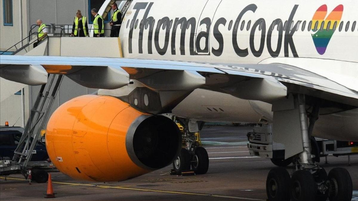 Un avión de Thomas Cook