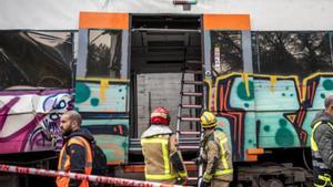 Els Mossos ja analitzen la caixa negra del tren accidentat a Gelida