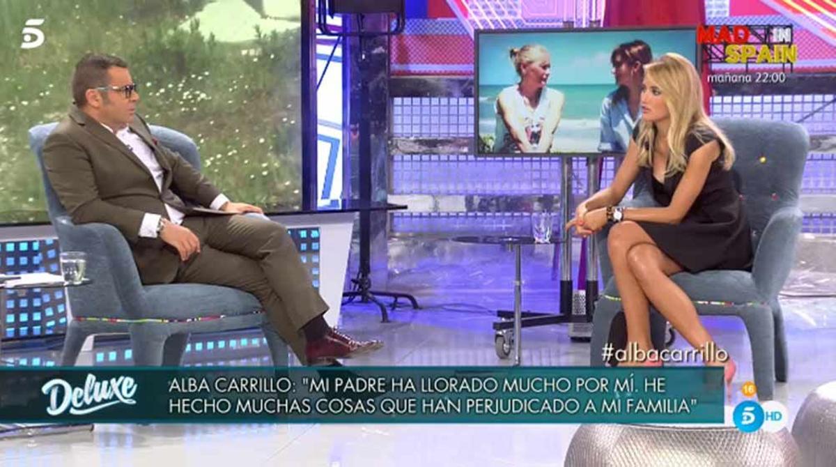 Jorge Javier y Alba Carrillo cara a cara