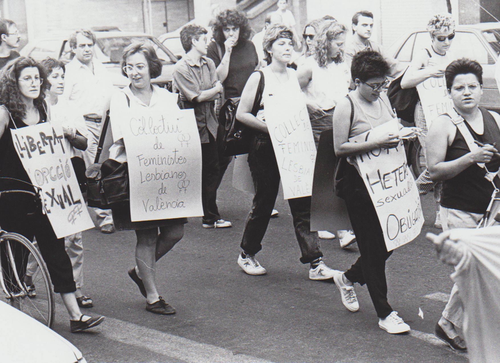 Manifestación de gais y lesbianas en 1988