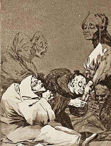 Capricho nº 47, de Francisco de Goya.