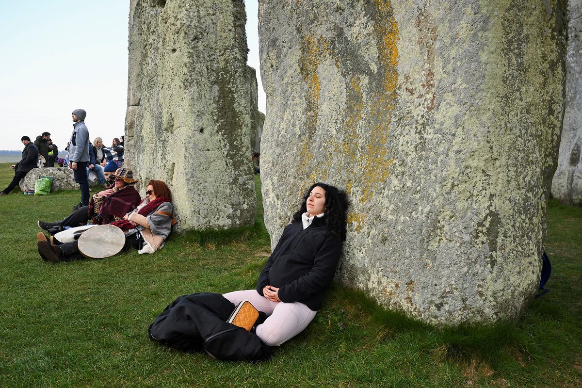 Celebración del equinoccio de primavera en Stonehenge