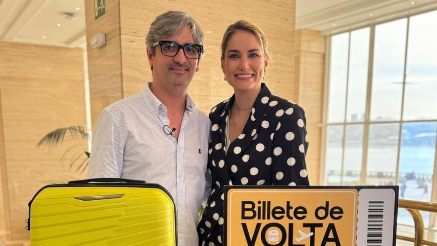 Diego González Rivas e Alba Carrillo, no espazo de hoxe. | CRTVG