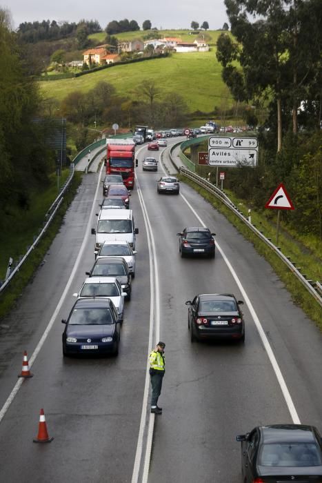 Accidente en la variante a la altura de Los Canapes