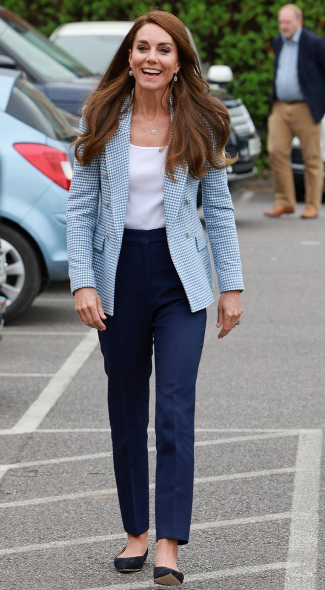 Kate Middleton con 'blazer' de Zara en junio de 2023