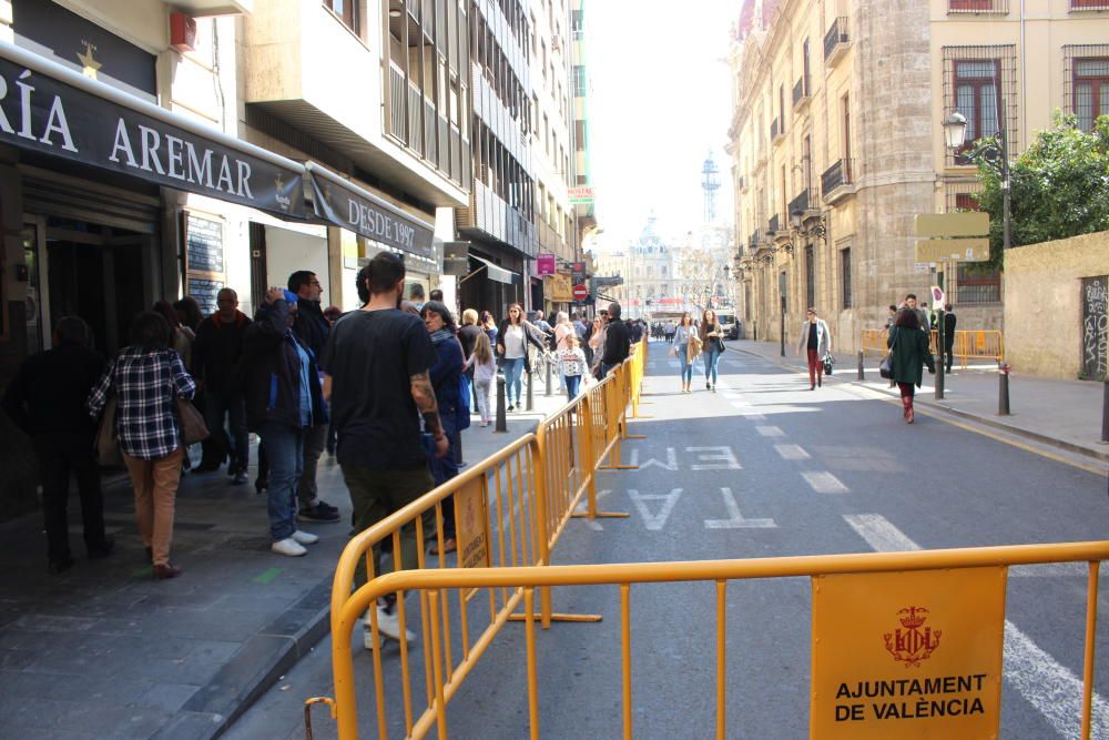 Calles como la Sangre quedan cortadas casi comnpletamente al público