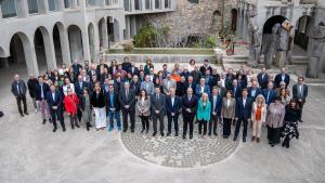 Alcaldes del área de Barcelona celebran los 80 millones del PUOSC del Govern de la Generalitat.