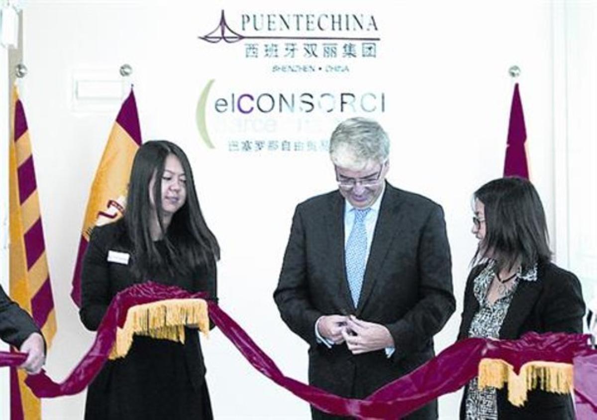 Inauguració 8 Jordi Cornet inaugura l’oficina del CZFB a Shenzen.