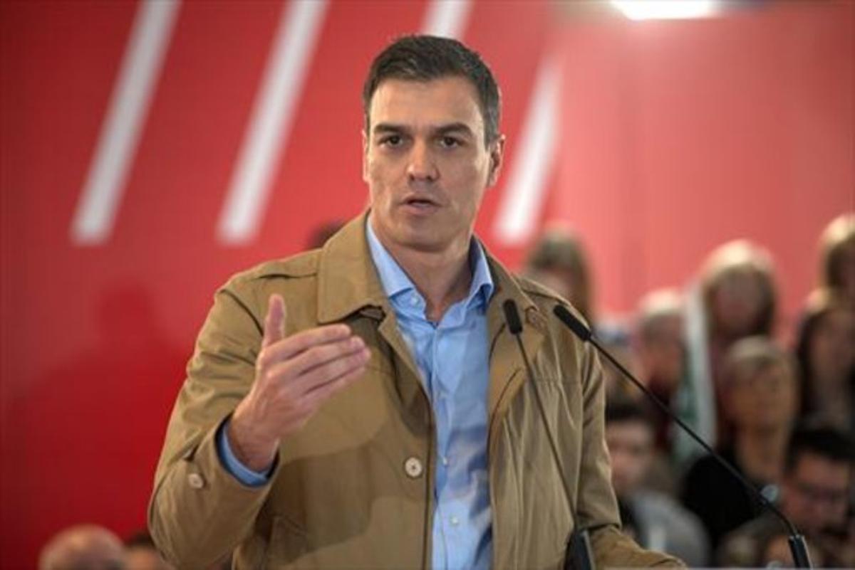 Pedro Sánchez, en un acto en Jaén, el domingo.