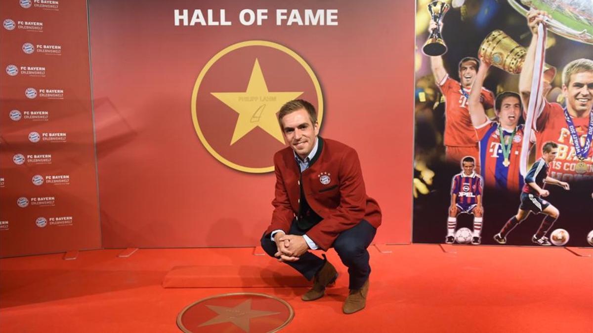 Philipp Lahm, el día que ingresó en el Salón de la Fama del Bayern