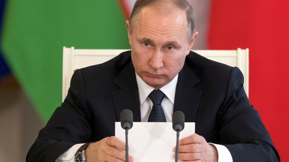 Vladimir Putin, durante una reunión en el Kremlin.