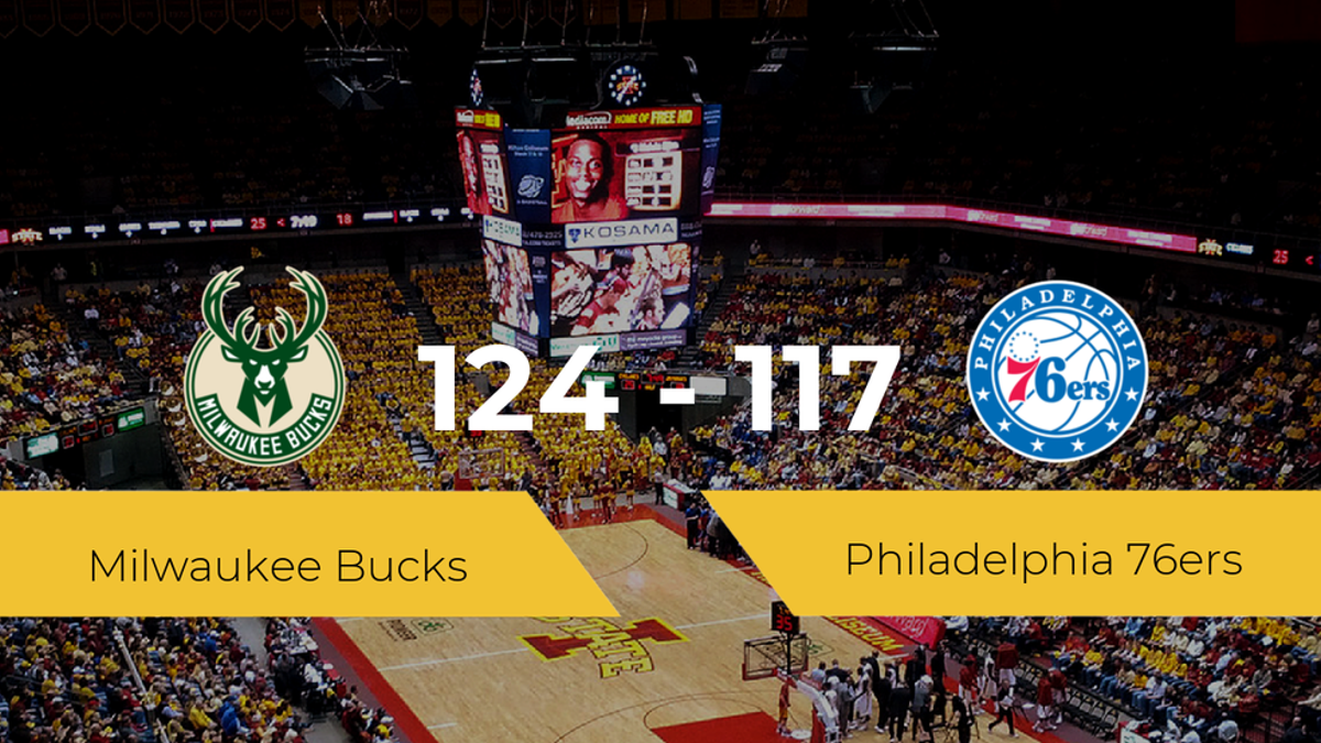 Milwaukee Bucks consigue la victoria frente a Philadelphia 76ers por 124-117