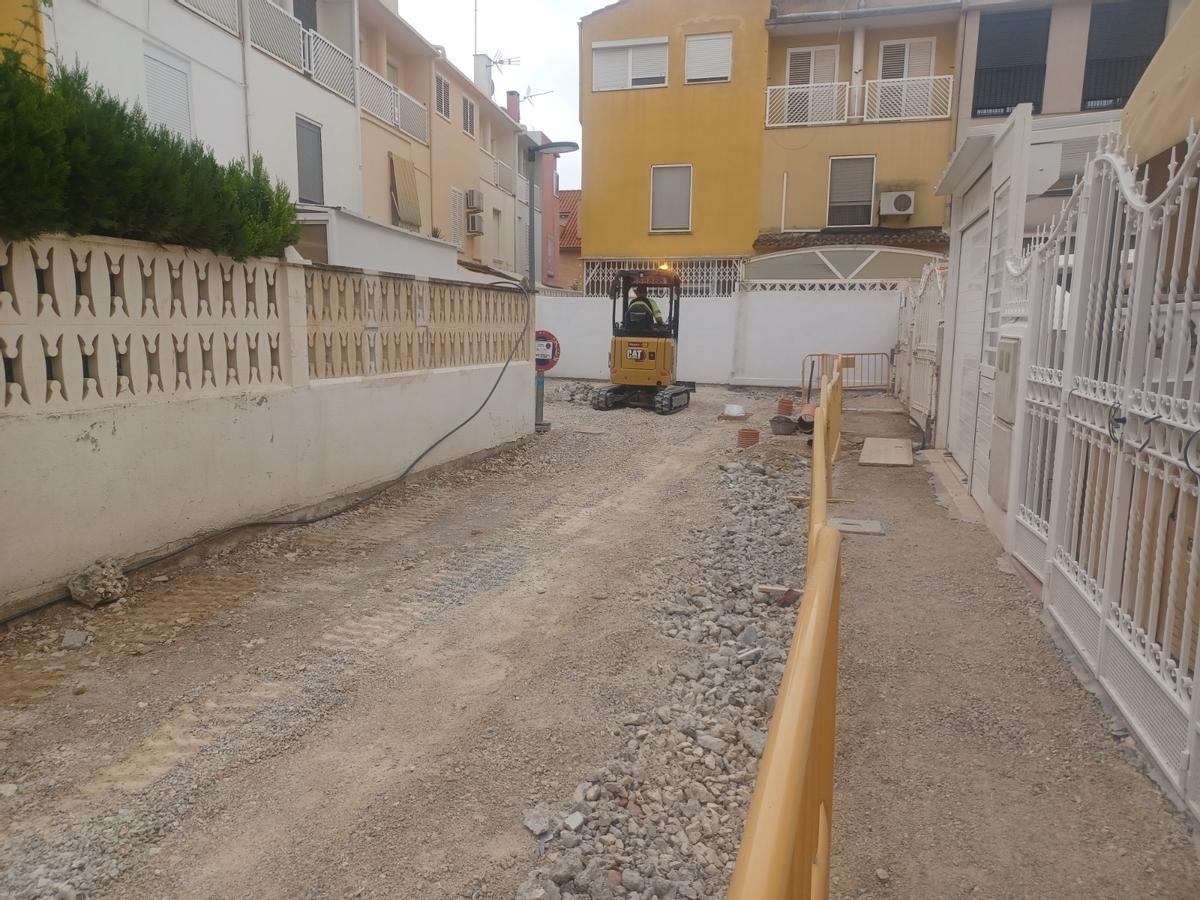 Obras en Alfafar.