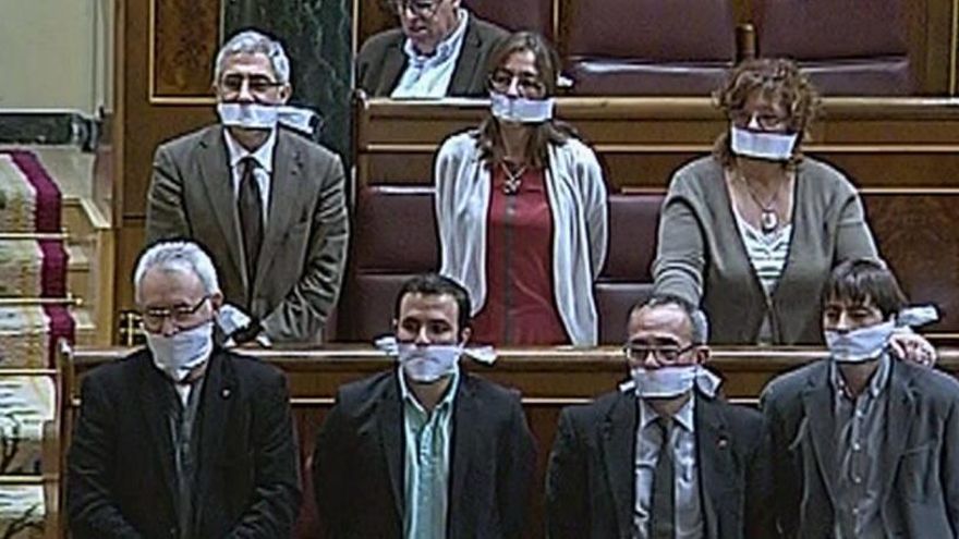 Garzón y Llamazares, cuando compartían escaño en el Congreso.