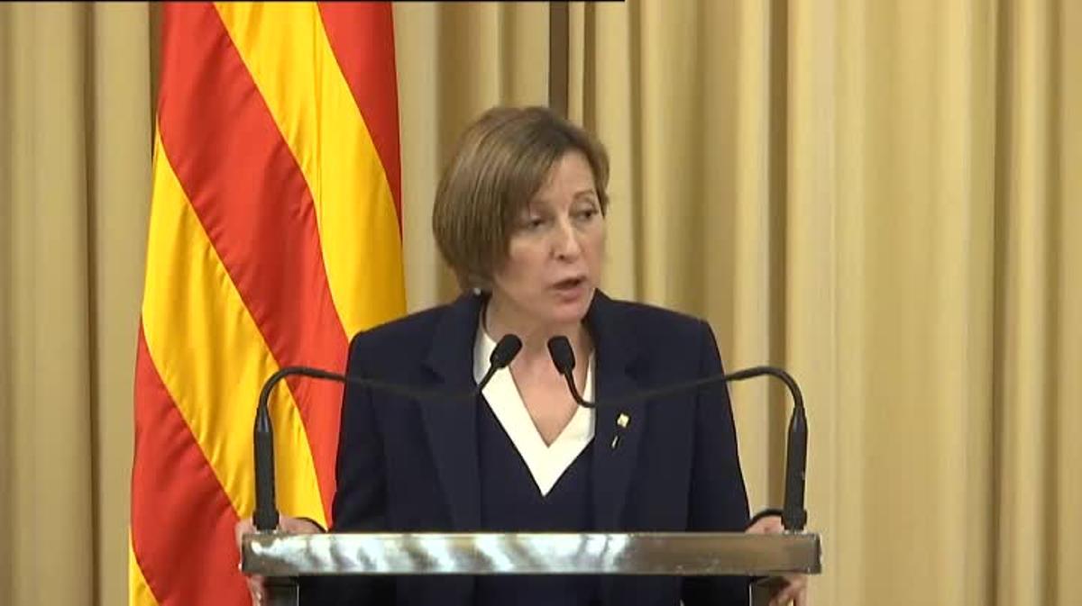 Forcadell: He deixat clar que cap tribunal pot impedir que al Parlament es debati sobre independència.