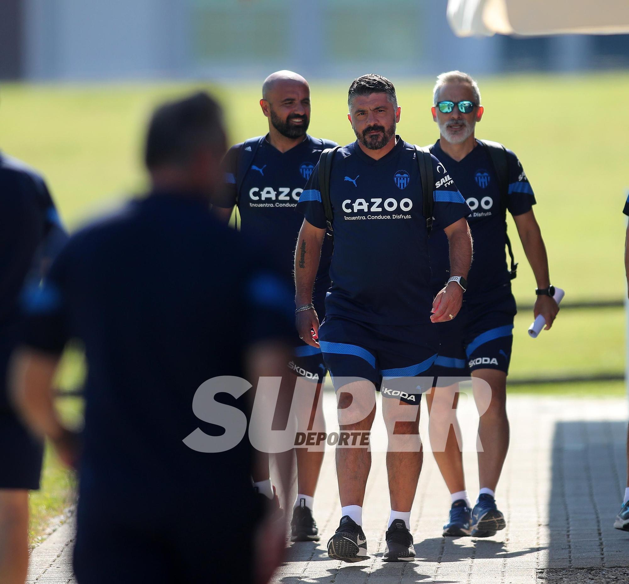 Entrenamiento de la tarde en St Gallen