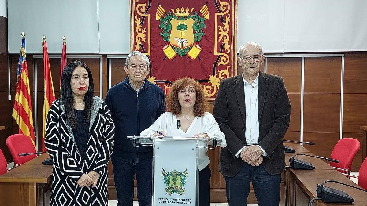 Foto: la alcaldesa Amparo Serrano / Vídeo: fachada exterior del Ayuntamiento de Callosa de Segura