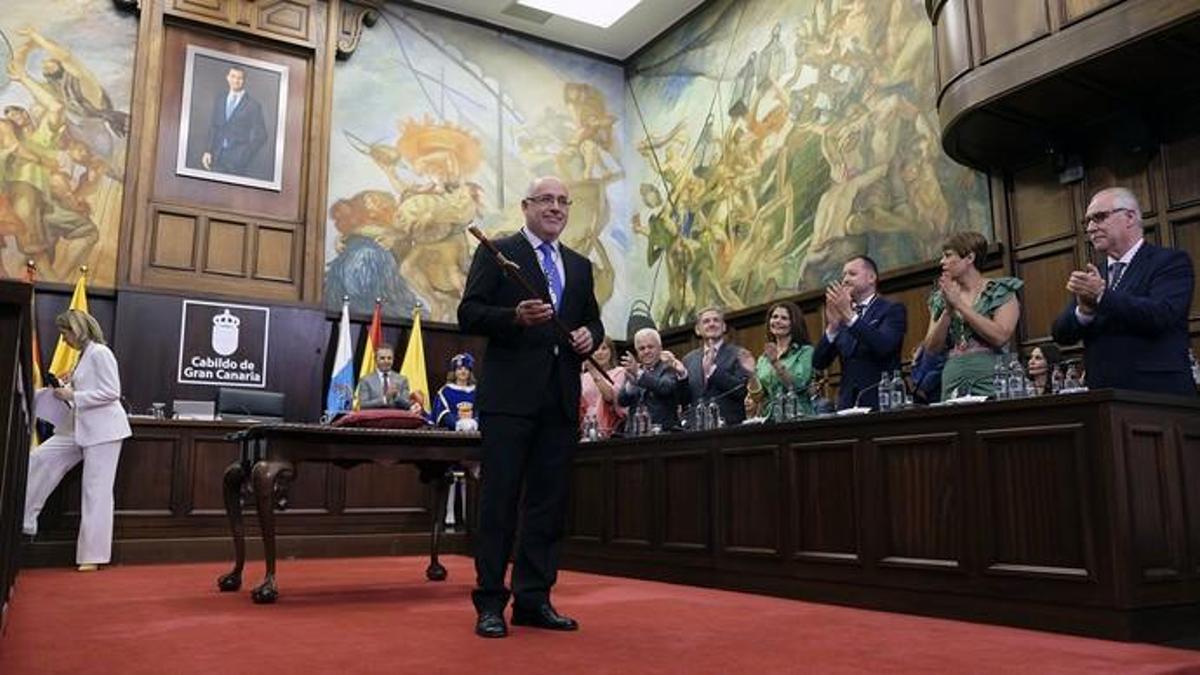 Toma de posesión de Morales como presidente del Cabildo de Gran Canaria