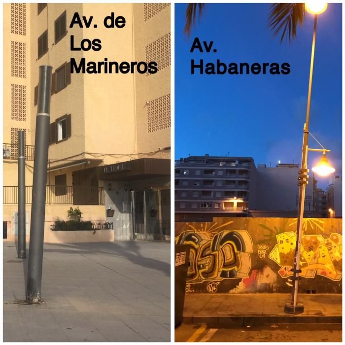 La edil Sandra Sánchez documenta numerosas averías en el alumbrado d de la vía pública dos años sin reparar