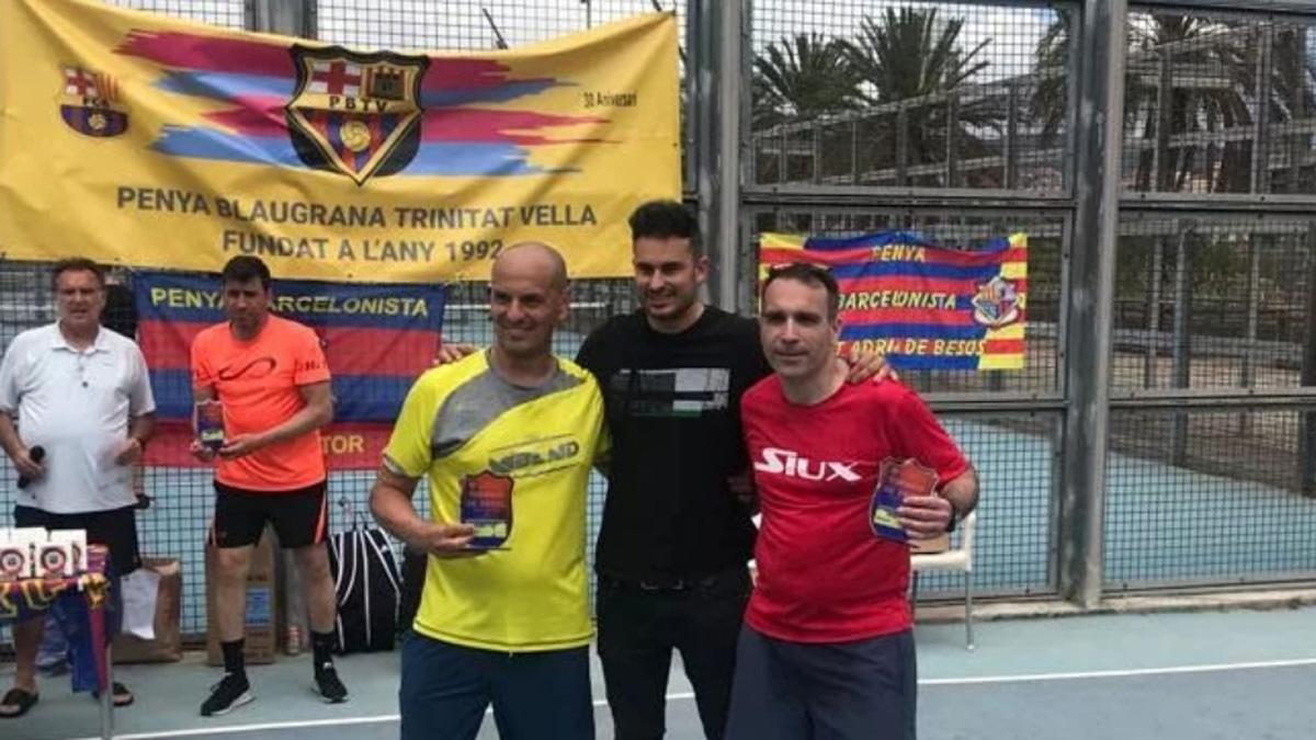 Dos participantes en el torneo de Pádel de la PB Trinitat Vella