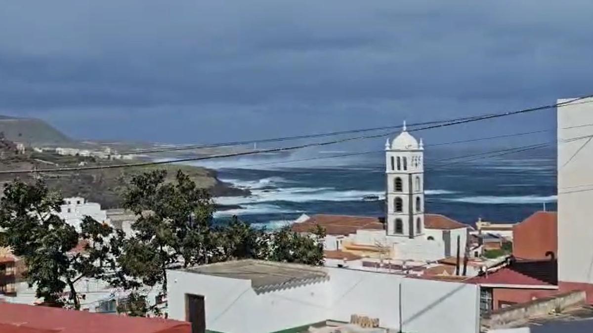 Vídeo de archivo del viento en Garachico
