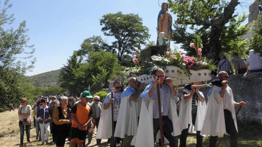 Celebración de la romería fronteriza de la Riberinha.