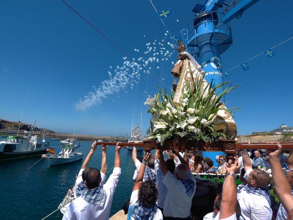 Procesión de la Virgen de El Carmen en Tapia