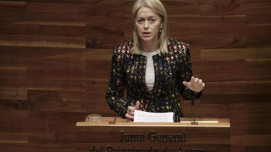 Cristina Coto en la Junta del Principado.