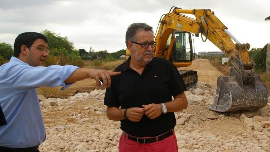 El alcalde de Albal visitó las obras